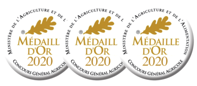 Médaille d'or au concours général Agricole de Paris 2020
