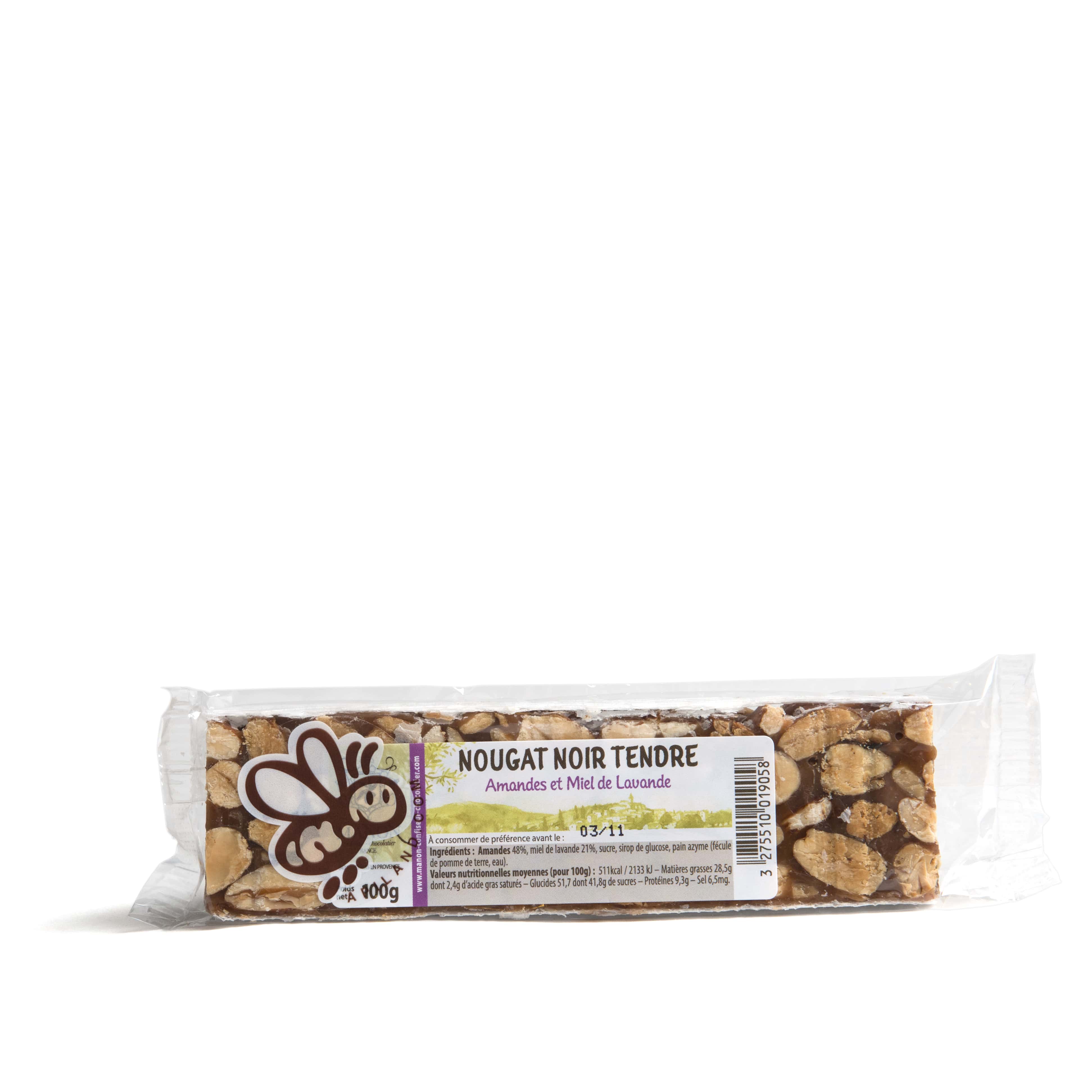 Nougat noir Tendre de Provence - Nougat&Co